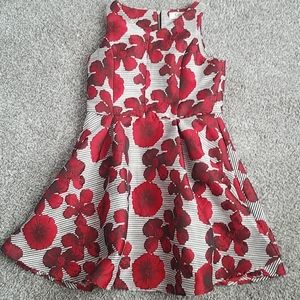 Kids red flower dress